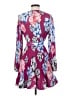 Milly 100% Polyester Floral Purple Cocktail Dress Size 2 - photo 2