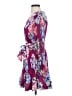Milly 100% Polyester Floral Purple Cocktail Dress Size 2 - photo 5
