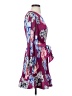 Milly 100% Polyester Floral Purple Cocktail Dress Size 2 - photo 4