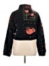 Cider 100% Polyester Graphic Black Faux Fur Jacket Size XL - photo 2