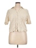 Haute Monde Tan Short Sleeve Blouse Size XL - photo 1