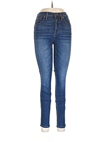Madewell 10" High-Rise Skinny Jeans in Danny Wash: TENCEL&trade; Denim Edition (view 1)