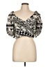 Express 100% Cotton Black 3/4 Sleeve Blouse Size L - photo 1