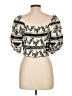 Express 100% Cotton Black 3/4 Sleeve Blouse Size L - photo 2