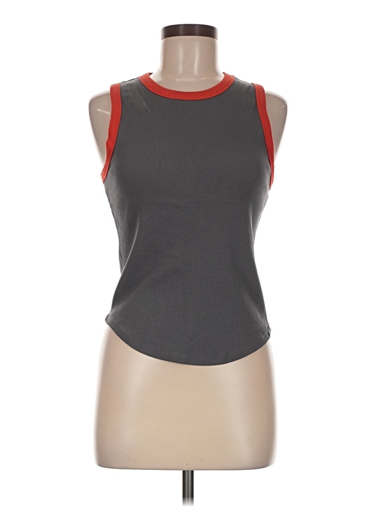 Pre-owned Glyder Sleeveless T-shirt In Gray