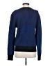 Pink Tartan Houndstooth Blue Pullover Sweater Size S - photo 2
