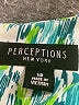 Perceptions Print Green Cocktail Dress Size 12 - photo 6