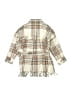 Brunello Cucinelli 100% Cotton Plaid Ivory fringe button down Size 4 Yrs - photo 2