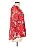 Kut from the Kloth 100% Polyester Red 3/4 Sleeve Blouse Size L - photo 4