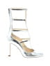 Jimmy Choo Metallic Silver Heels Size EU 36 - photo 1