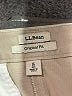 L.L.Bean 100% Cotton Solid Tan Khaki Shorts Size 16 - photo 3