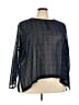 Old Navy 100% Polyester Blue 3/4 Sleeve Blouse Size XXL - photo 1