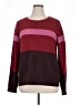 Jason Maxwell Color Block Burgundy Red Pullover Sweater Size XL - photo 1