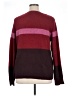 Jason Maxwell Color Block Burgundy Red Pullover Sweater Size XL - photo 2