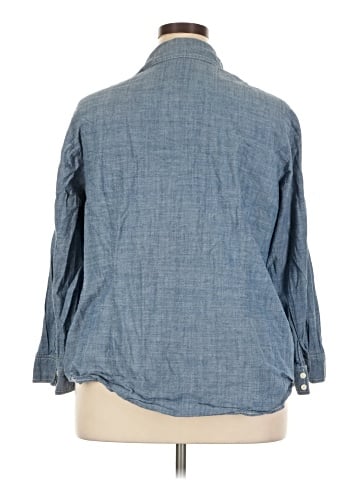 Hester & Orchard 3/4 Sleeve Button-Down Shirt (view 2)