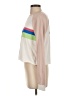 Wildfox 100% Cotton Color Block Pink Long Sleeve Top Size Sm (1 or S) - photo 5