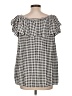 Neiman Marcus Gray Short Sleeve Blouse Size L - photo 2