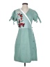 Plains & Prints 100% Polyester Teal Casual Dress Size 4 - photo 1