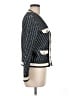 Veronica Beard 100% Cotton Chevron-herringbone Blue Blazer Size M - photo 4
