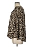 Karlie 100% Polyester Animal Print Brown Long Sleeve Blouse Size L - photo 5