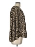 Karlie 100% Polyester Animal Print Brown Long Sleeve Blouse Size L - photo 4