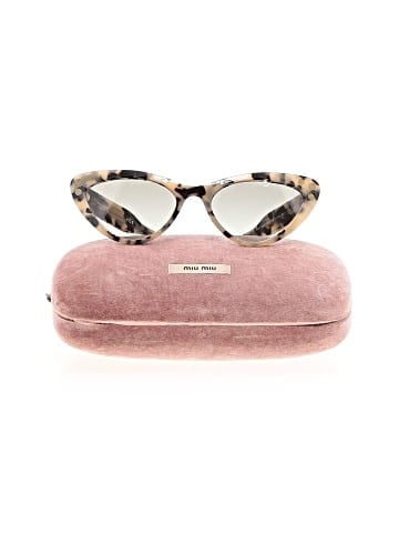 Miu Miu Logo Cat Eye Sunglasses (view 2)