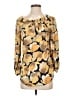 Meadow Rue 100% Polyester Yellow 3/4 Sleeve Blouse Size 0 - photo 1