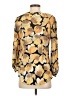 Meadow Rue 100% Polyester Yellow 3/4 Sleeve Blouse Size 0 - photo 2
