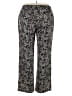 IMAN Paisley Black Casual Pants Size 2X - photo 2