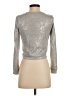 Bebe Metallic Silver Long Sleeve T-Shirt Size XXS - photo 2