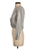 Bebe Metallic Silver Long Sleeve T-Shirt Size XXS - photo 5