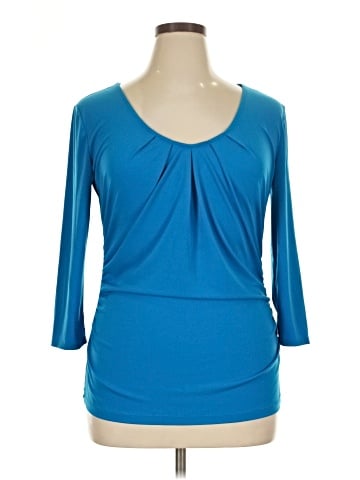 New York & Company 3/4 Sleeve Top (view 1)