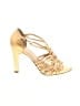 Vince Camuto 100% Leather Gold Sandals Size 8 1/2 - photo 1