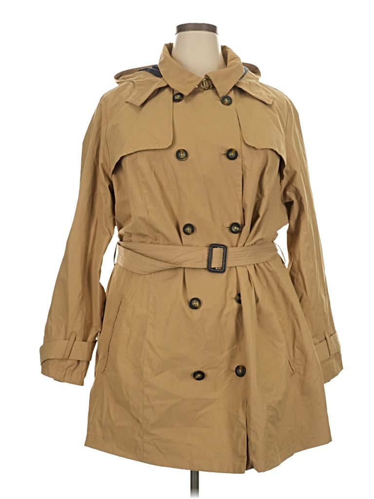 Pre-owned Ava & Viv Trenchcoat In Tan