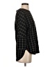 Max Studio Plaid Black Pullover Sweater Size XS - photo 4