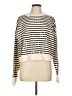 Lucy Paris Stripes Ivory Pullover Sweater Size L - photo 1