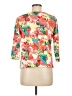 Ruby Rd. Floral Orange 3/4 Sleeve T-Shirt Size M - photo 2