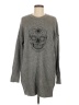 Skull Cashmere Gray Wool Pullover Sweater Size M - photo 1