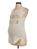 Isabel Maternity Ivory Sleeveless T-Shirt Size S - photo 1
