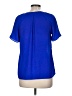 Moa Moa 100% Polyester Blue Short Sleeve Blouse Size M - photo 2