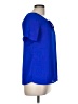 Moa Moa 100% Polyester Blue Short Sleeve Blouse Size M - photo 4