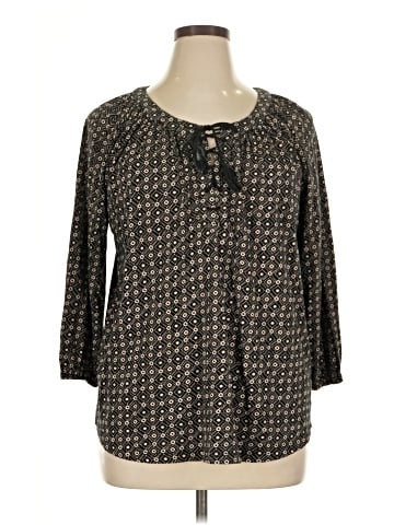 Chaps 3/4 Sleeve Blouse (view 1)
