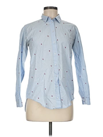 Zara Basic Long Sleeve Button-Down Shirt (view 1)