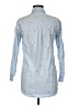 Zara Basic Print Blue Long Sleeve Button-Down Shirt Size M - photo 2