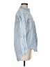 Zara Basic Print Blue Long Sleeve Button-Down Shirt Size M - photo 4