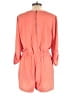 Signature Studio 100% Polyester Solid Orange Romper Size L - photo 2
