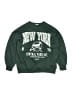 Bershka Graphic Green Pullover Sweater Size 10 - 12 - photo 1