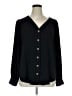 Zenana 100% Polyester Black Long Sleeve Blouse Size 1X - photo 1