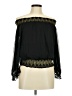 XOXO 100% Polyester Black 3/4 Sleeve Blouse Size M - photo 1