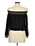 XOXO 100% Polyester Black 3/4 Sleeve Blouse Size M - photo 2